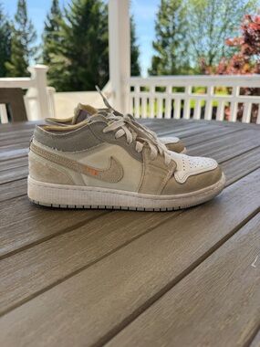 Jordan 1 Low Inside Out Cream White Light Grey GS DQ3727-100